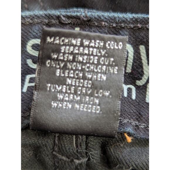 MOSSIMO! DEEP, SATURATED BLACK SKINNY PREMIUM DENIM 5 POCKET JEANS, PANTS! SZ 14 - Picture 10 of 11